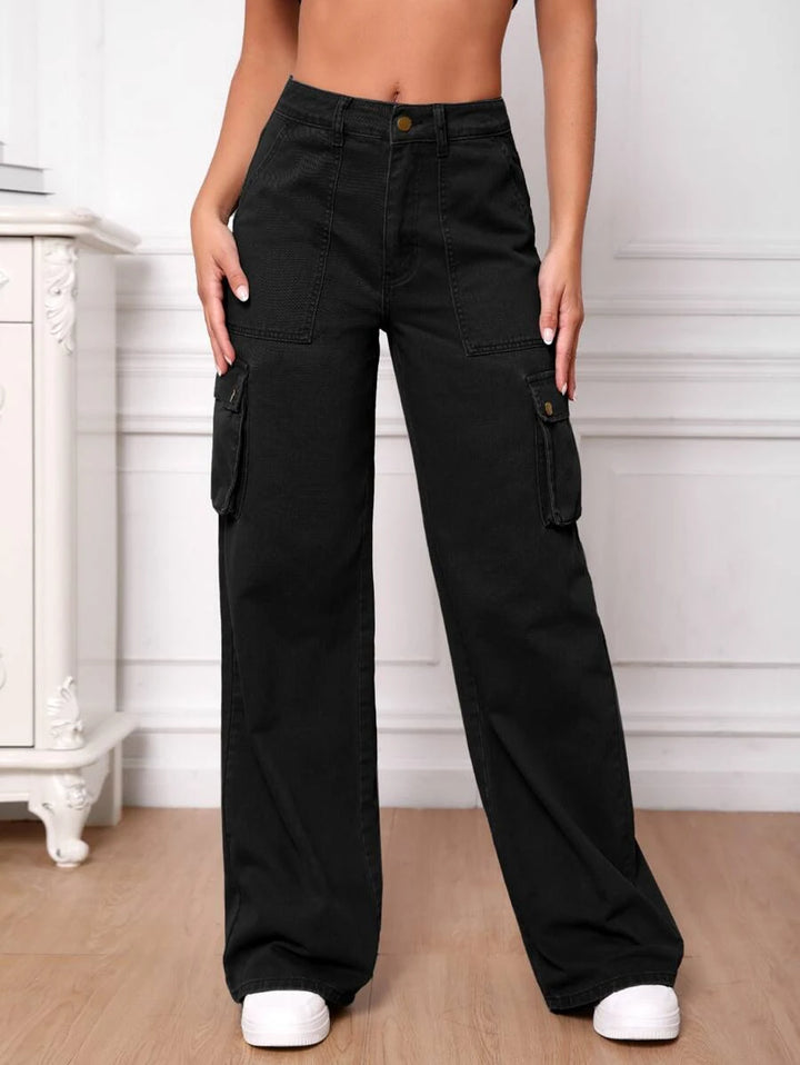 Tall Flap Side Pocket Cargo Jeans