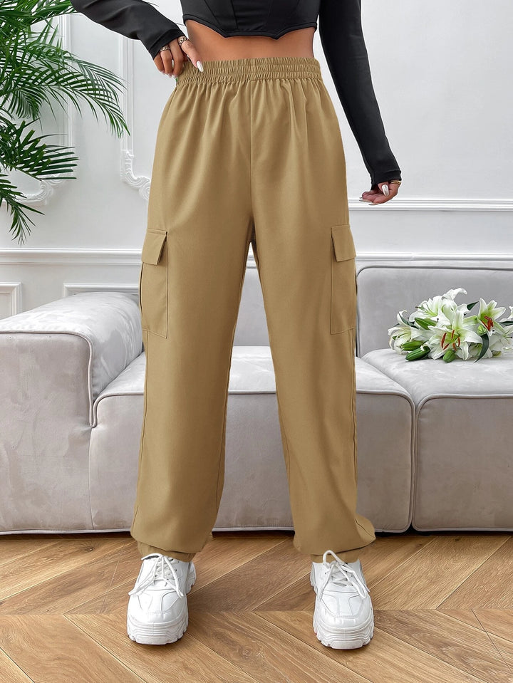 Flap Side Pocket Cargo Pants