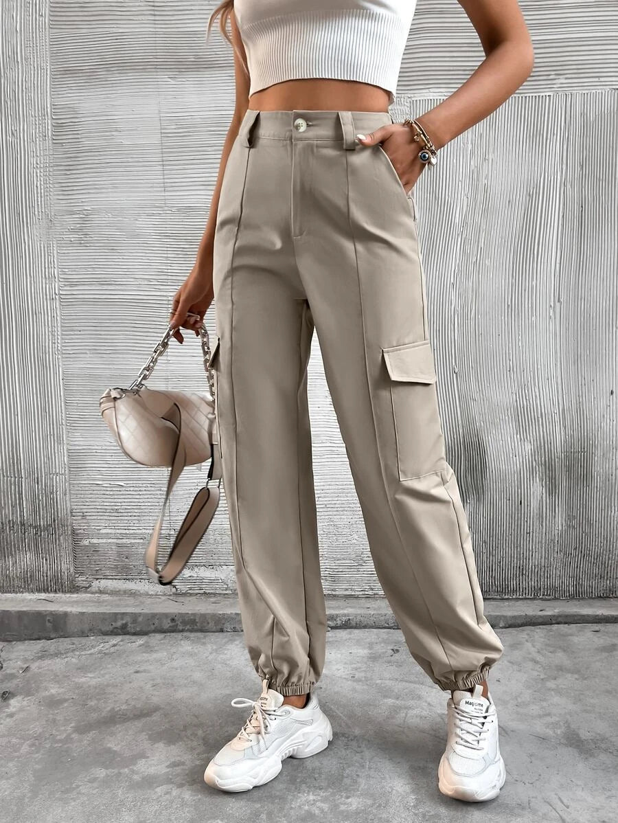 Flap Side Pocket Cargo Pants