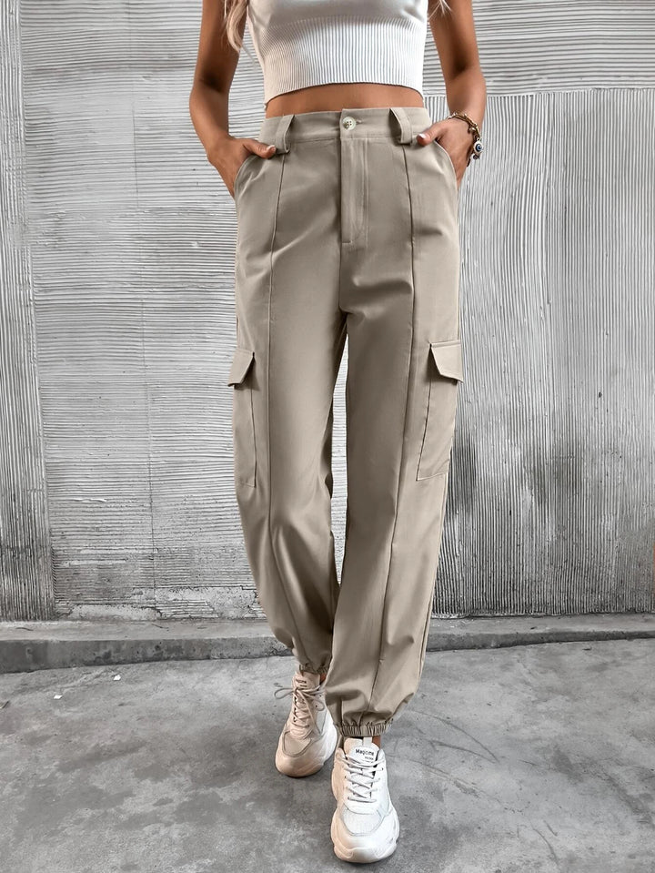 Long Flap Pocket Cargo Pants