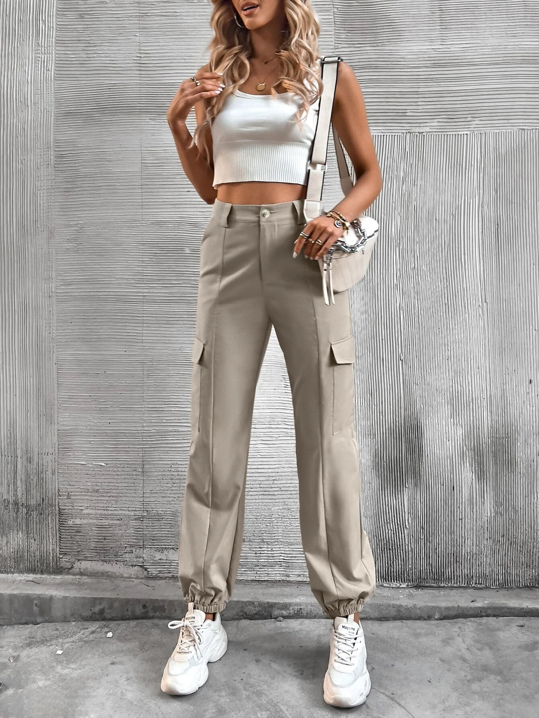 Long Flap Pocket Cargo Pants