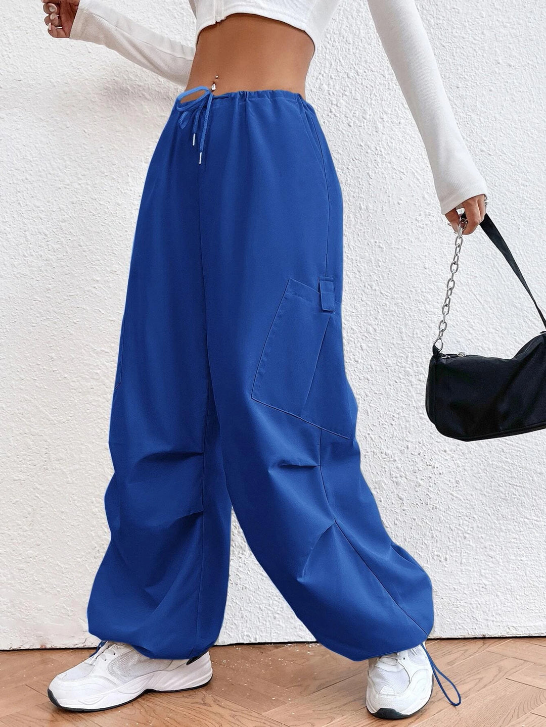 Drop Waist Regular Fit Parachute Pants