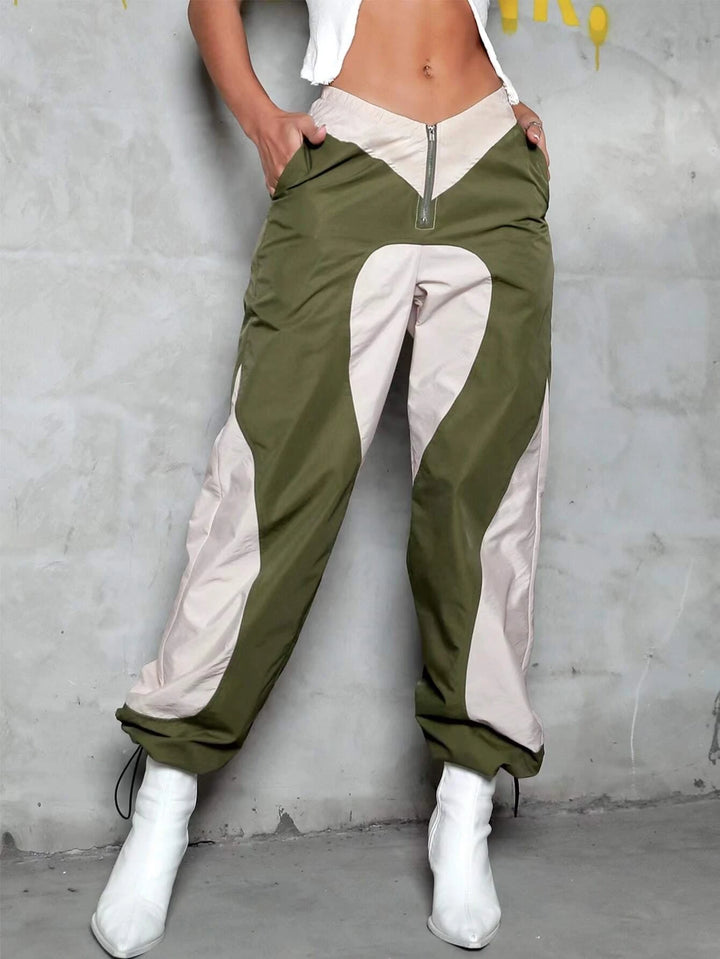 Slant Pocket Drawstring Cargo Pants