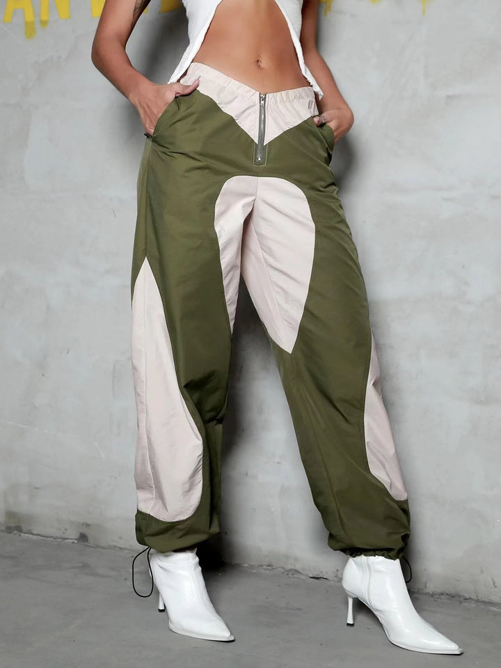 Slant Pocket Drawstring Cargo Pants