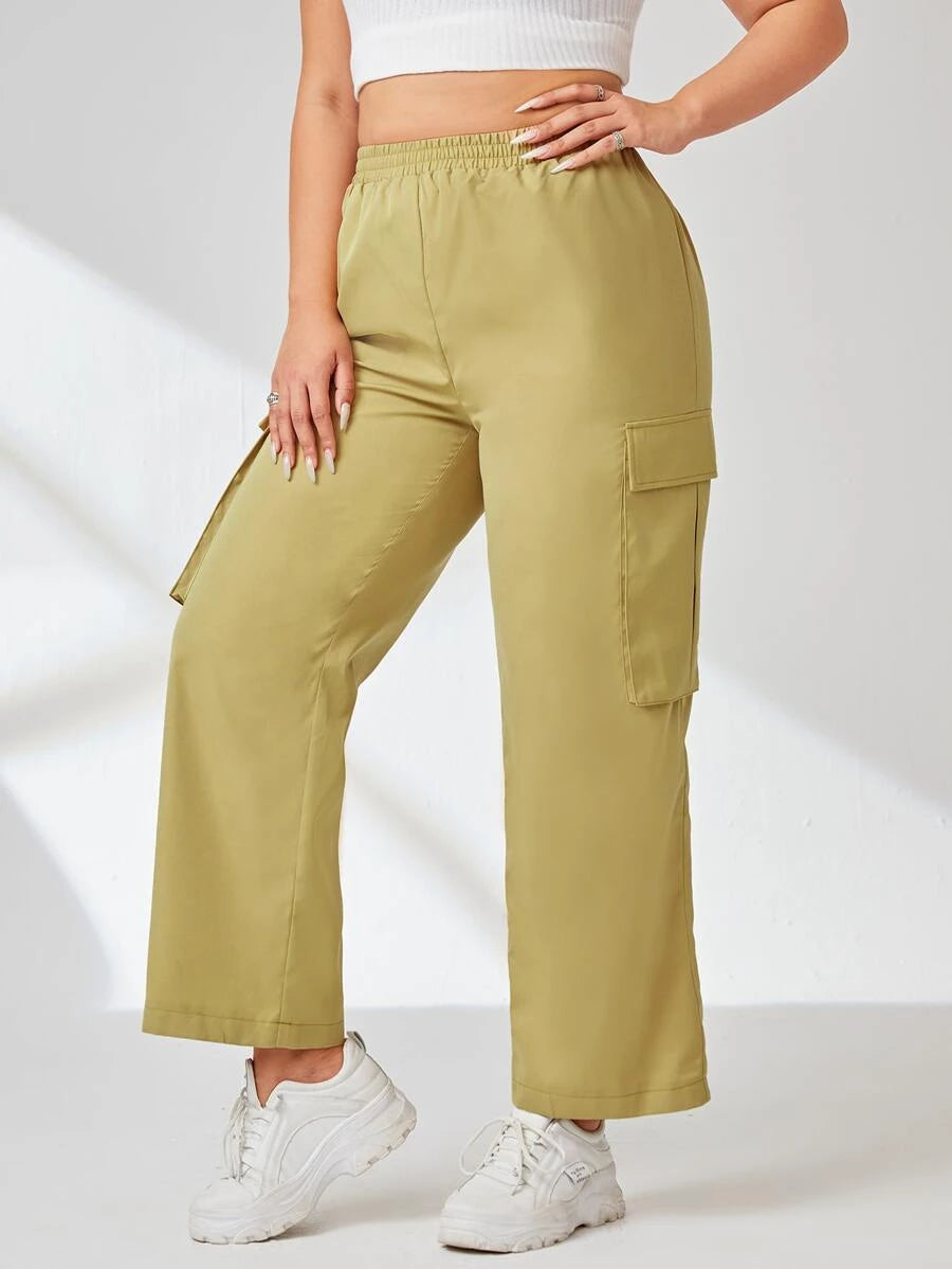 Easy Wear Flap Pocket Side Cargo Pants