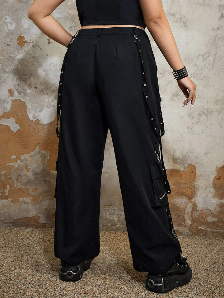 Long Flap Pocket Cargo Pants