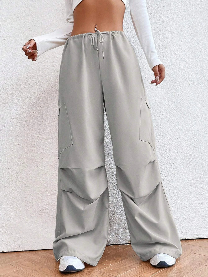 Drop Waist Regular Fit Parachute Pants