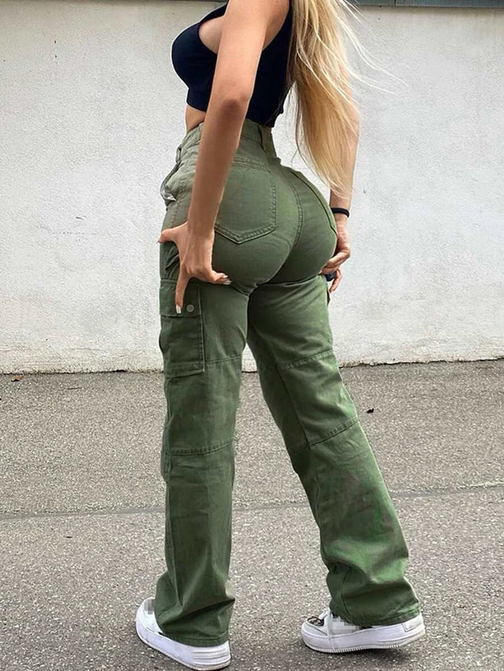 Side Pocket Casual Cargo Pants