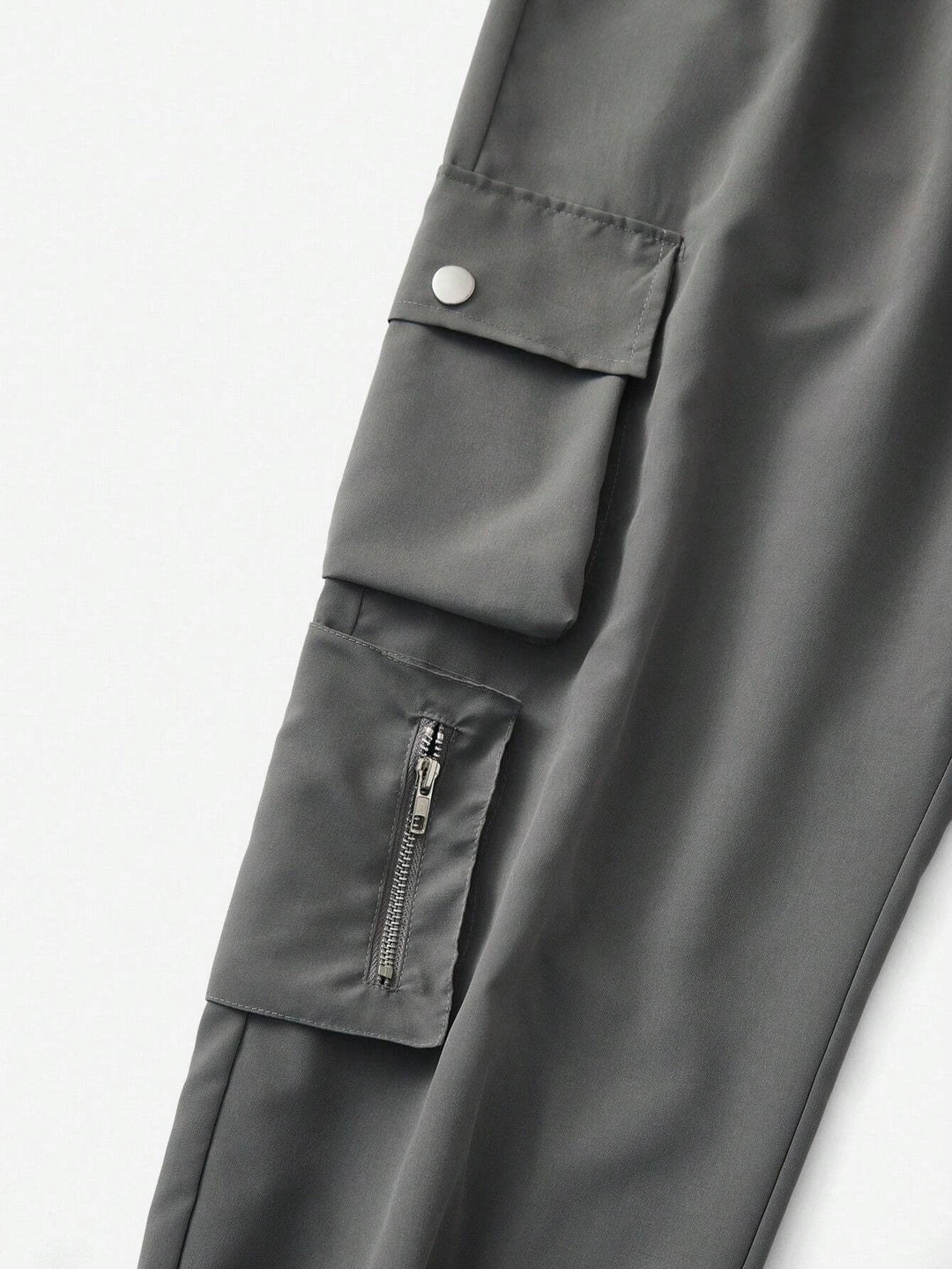 Flap Pocket Drawstring Cargo Pants