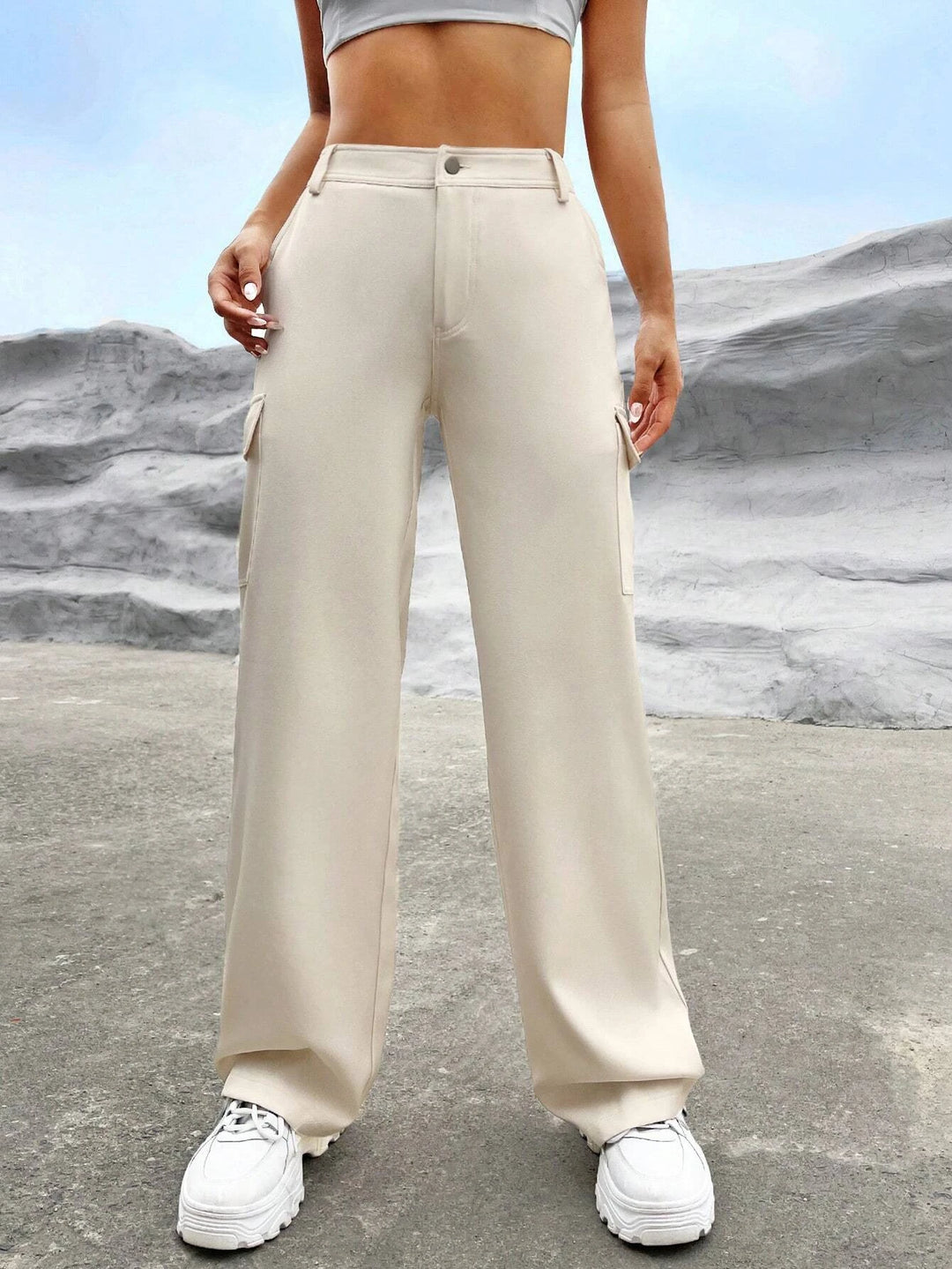 Extra Long Flap Pocket Cargo Pants