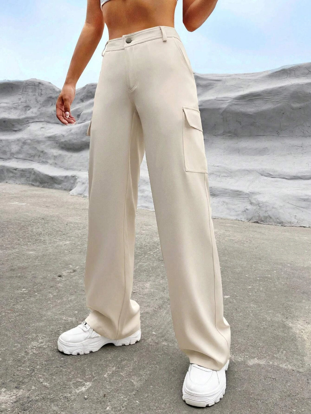 Extra Long Flap Pocket Cargo Pants