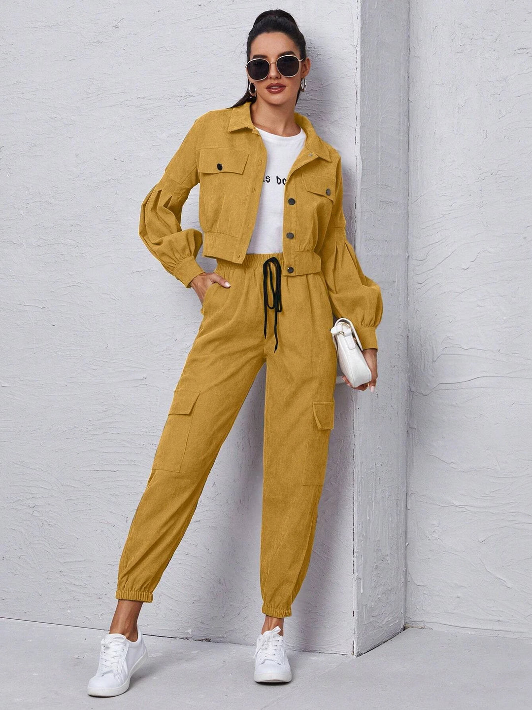 Long Sleeve Jacket With Cargo Pants