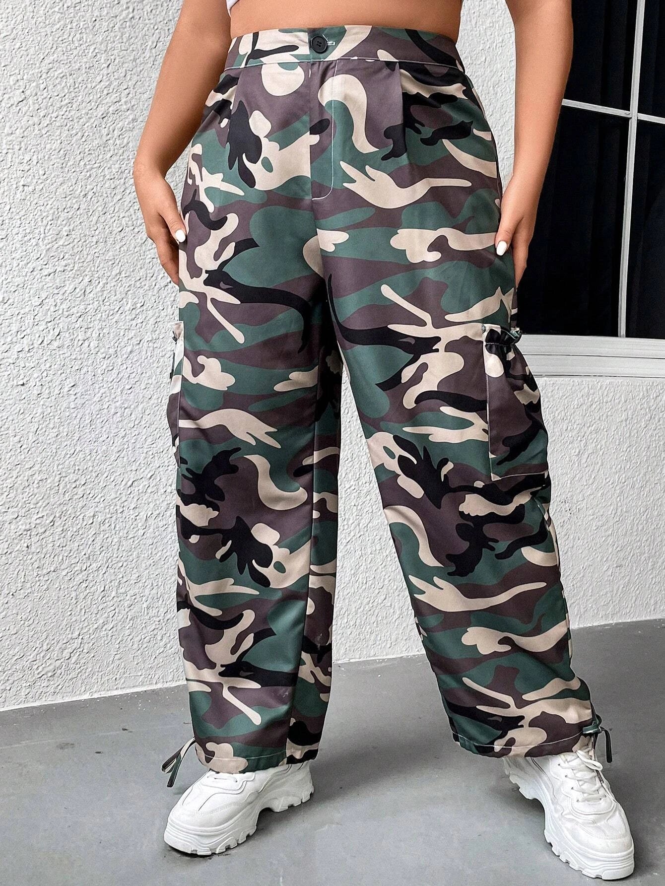 Camo Print Flap Cargo Pants – Comfy Cargo Pants