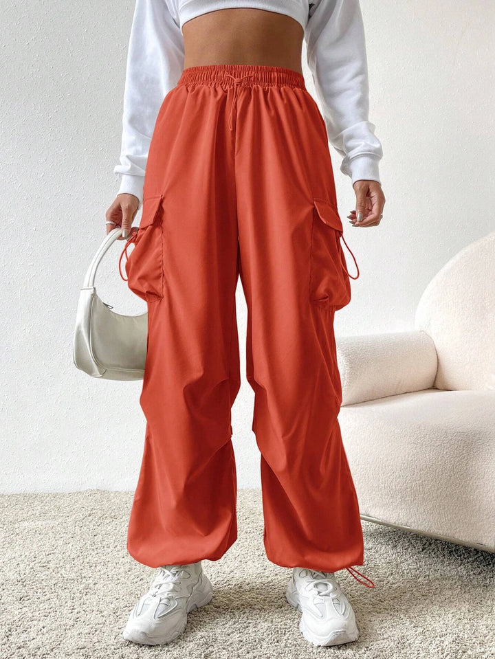 High Waist Cargo Pants