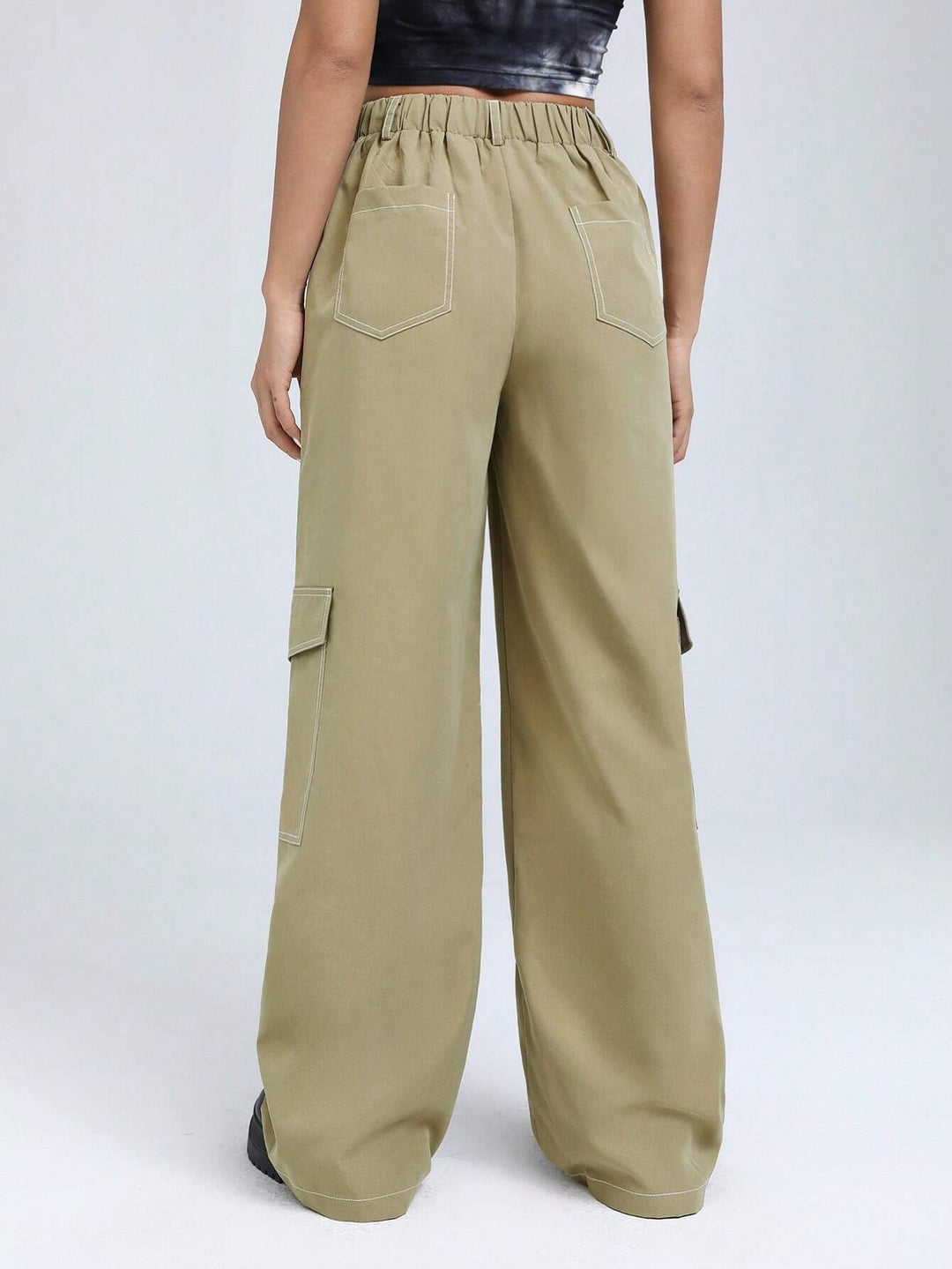 Flap Pocket Side Cargo Pants