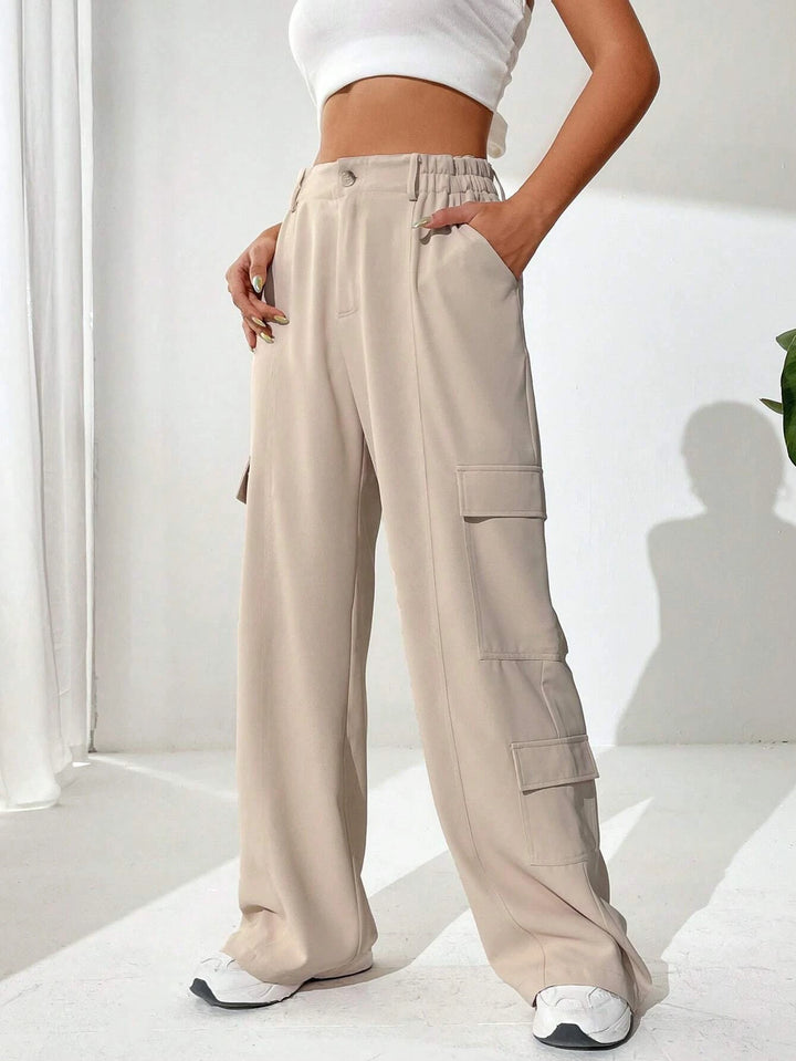 Flap Pocket Side Cargo Pants