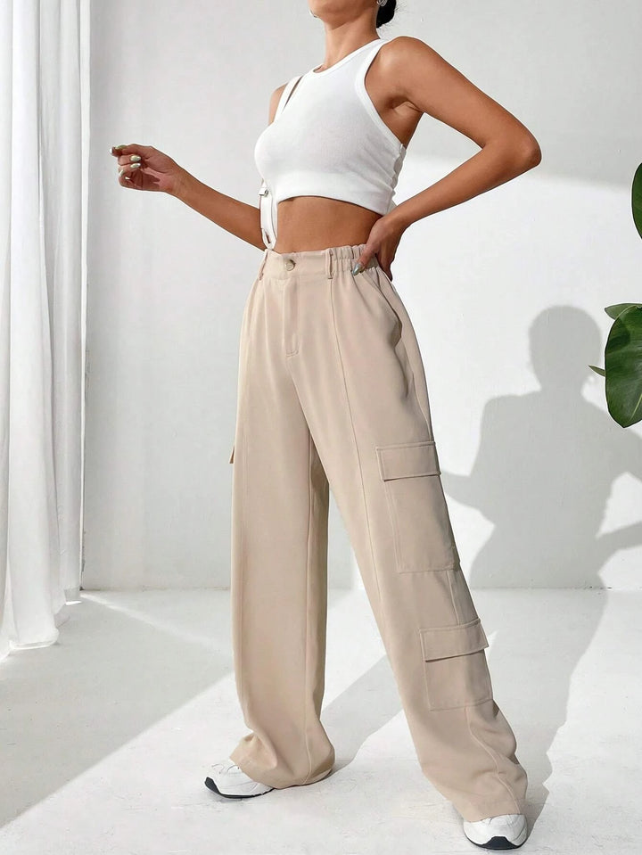 Flap Pocket Side Cargo Pants