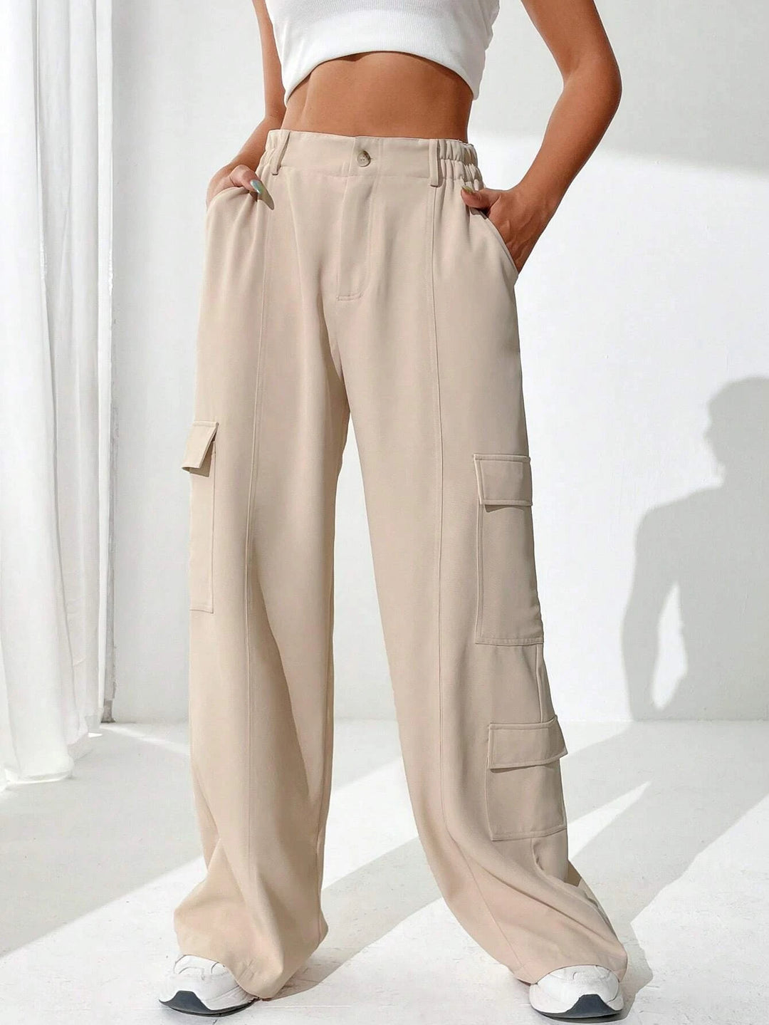 Flap Pocket Side Cargo Pants