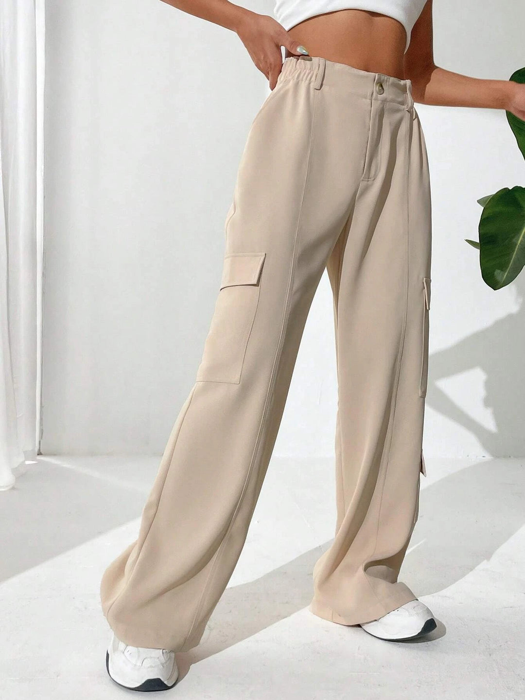 Flap Pocket Side Cargo Pants