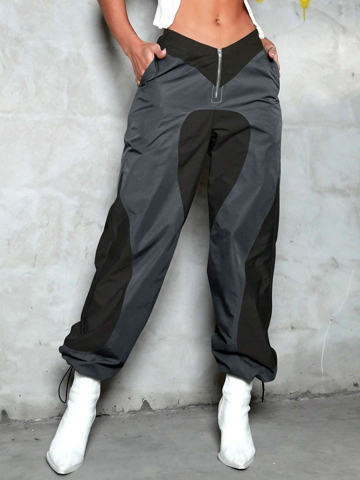 Slant Pocket Drawstring Cargo Pants