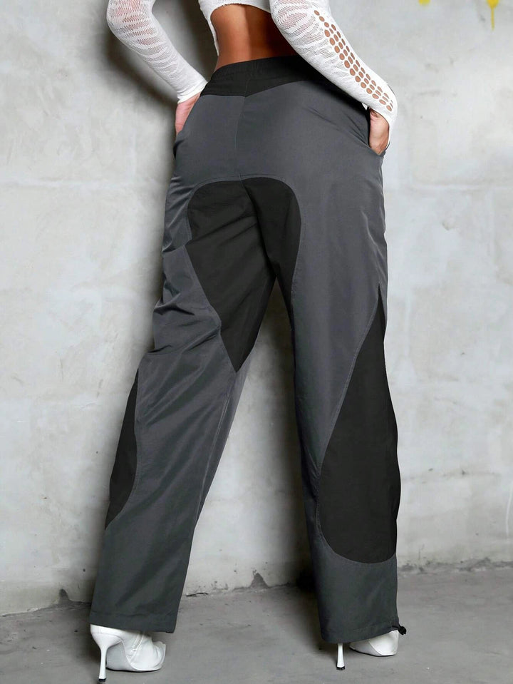 Slant Pocket Drawstring Cargo Pants