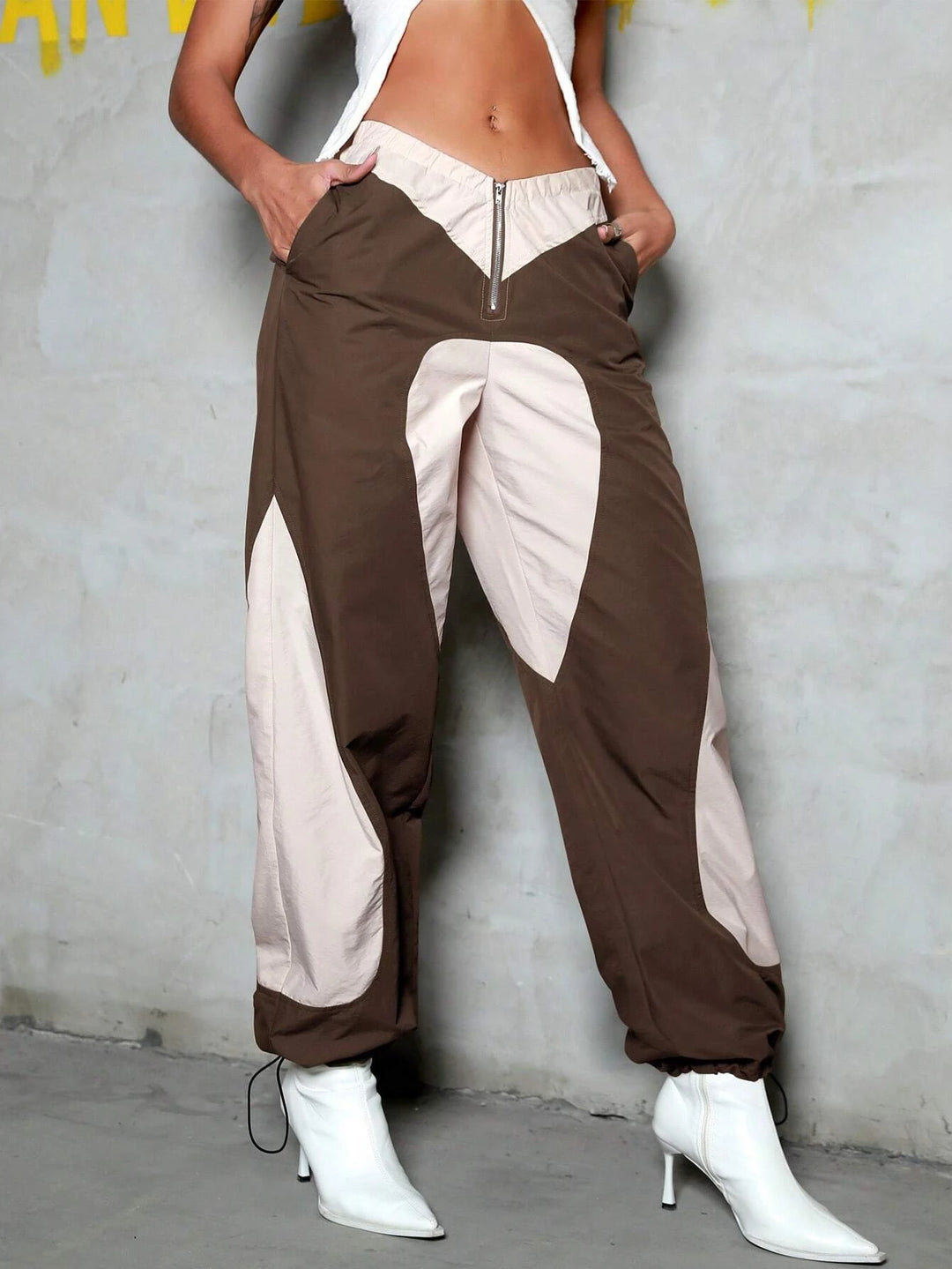 Slant Pocket Drawstring Cargo Pants