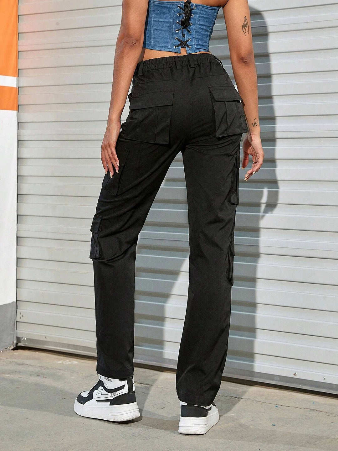 Flap Pocket Side Cargo Pants