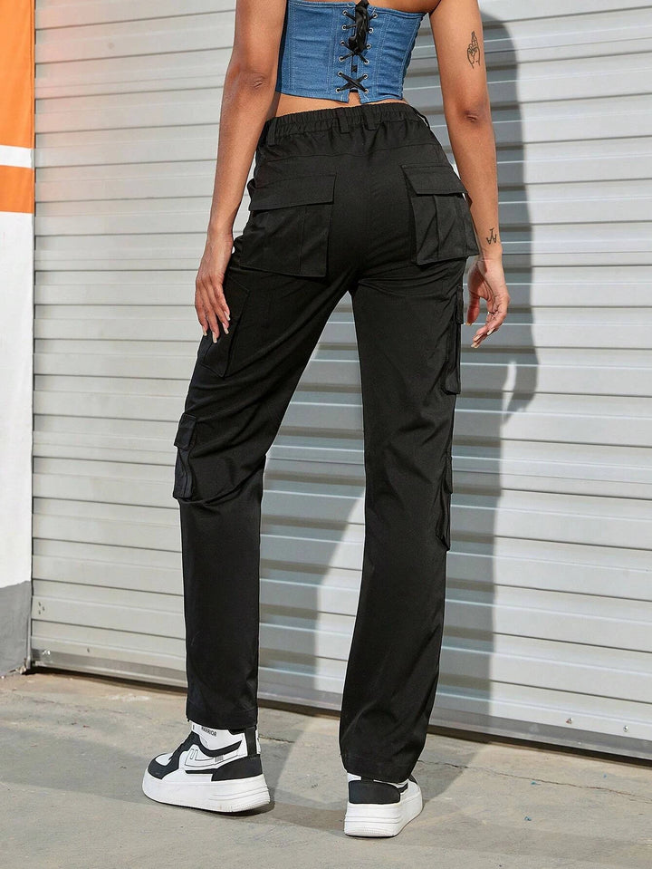 Flap Pocket Side Cargo Pants