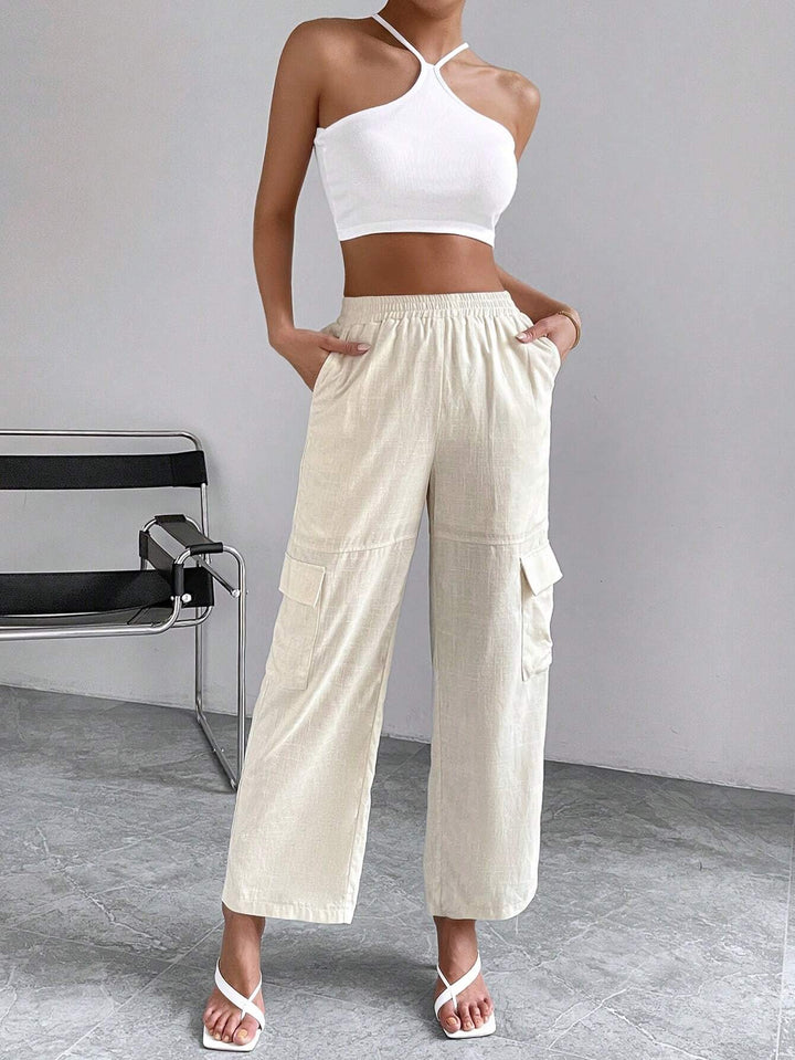 Loose Fit High Waist Pants