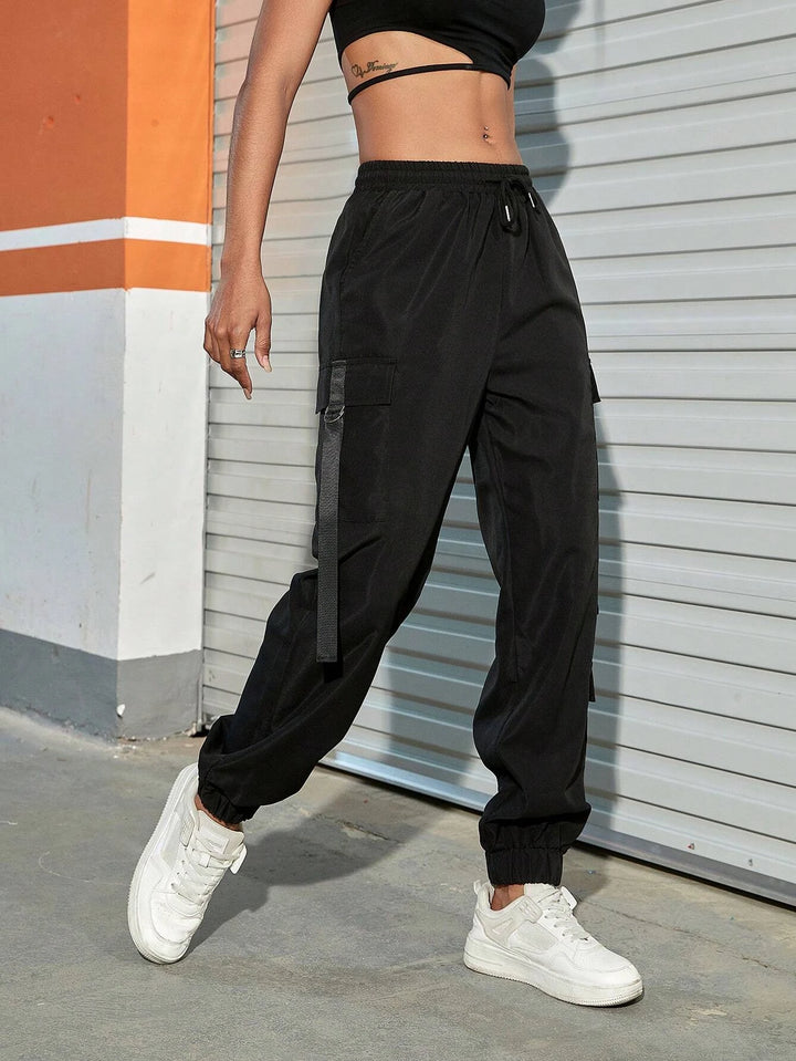 Relaxed Drawstring Cargo Pant