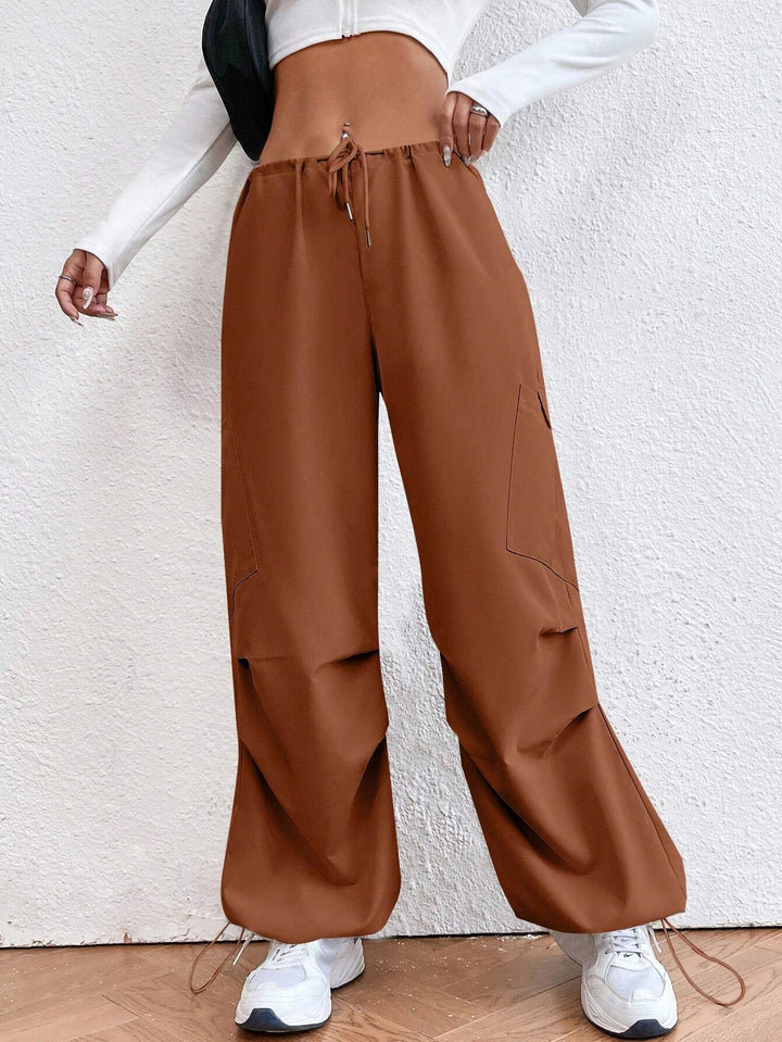 Drop Waist Regular Fit Parachute Pants