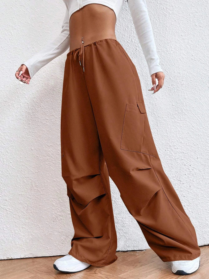 Drop Waist Regular Fit Parachute Pants