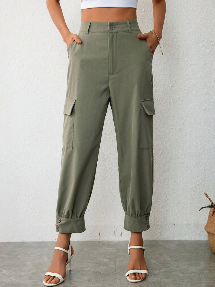 Flap Pocket Side Cargo Pants