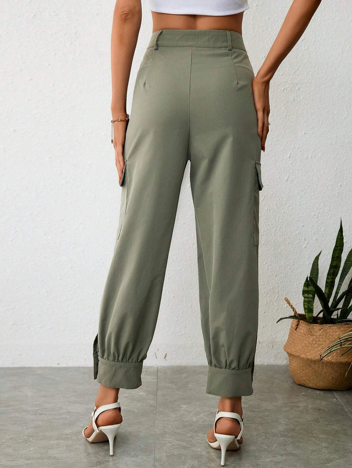 Flap Pocket Side Cargo Pants