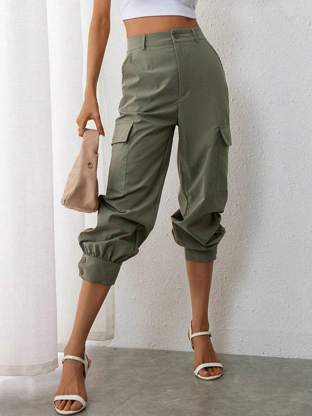 Flap Pocket Side Cargo Pants