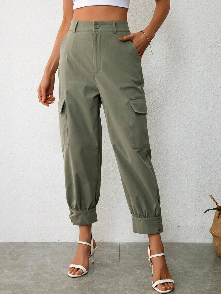 Flap Pocket Side Cargo Pants