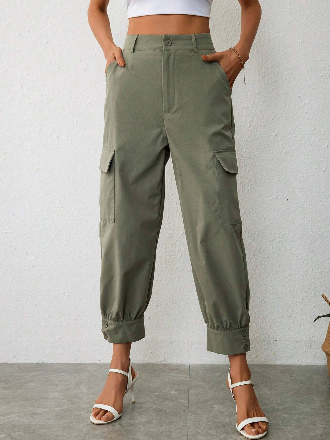 Flap Pocket Side Cargo Pants