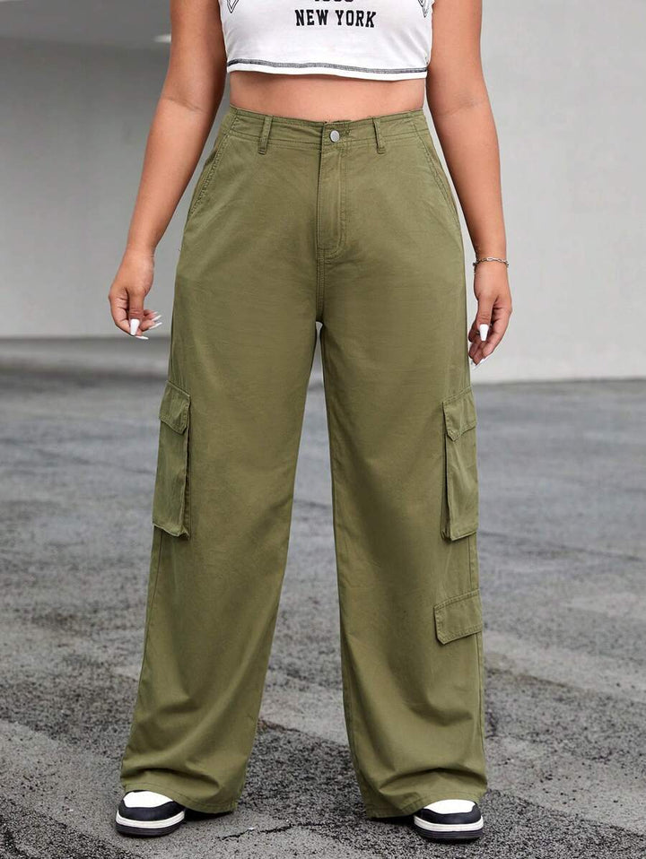 Flap Plus Pocket Side Cargo Pants