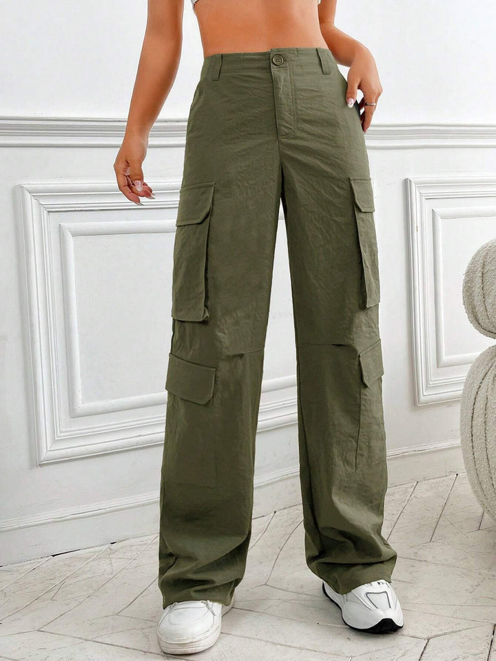 Flap Pocket Side Cargo Pants