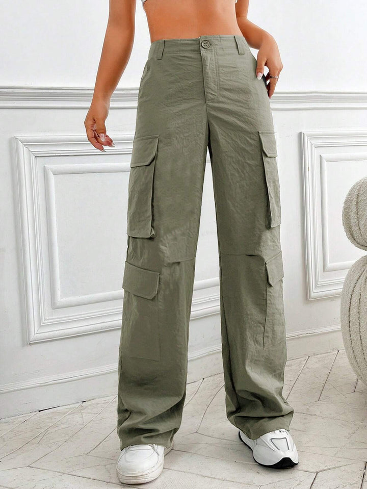 Flap Pocket Side Cargo Pants