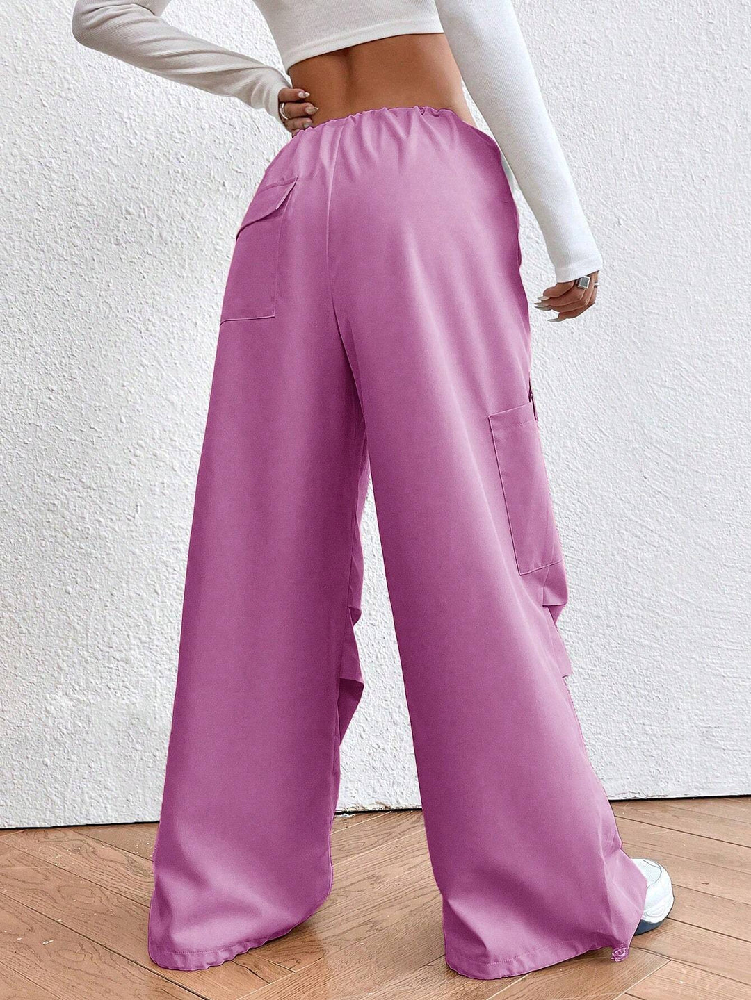 Drop Waist Regular Fit Parachute Pants