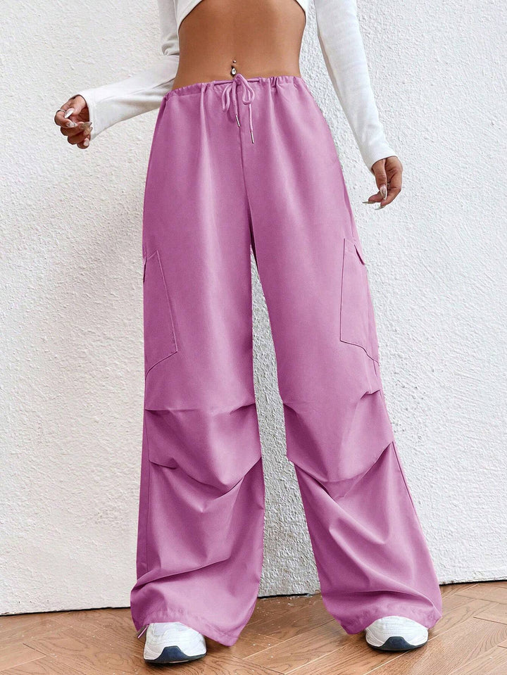 Drop Waist Regular Fit Parachute Pants