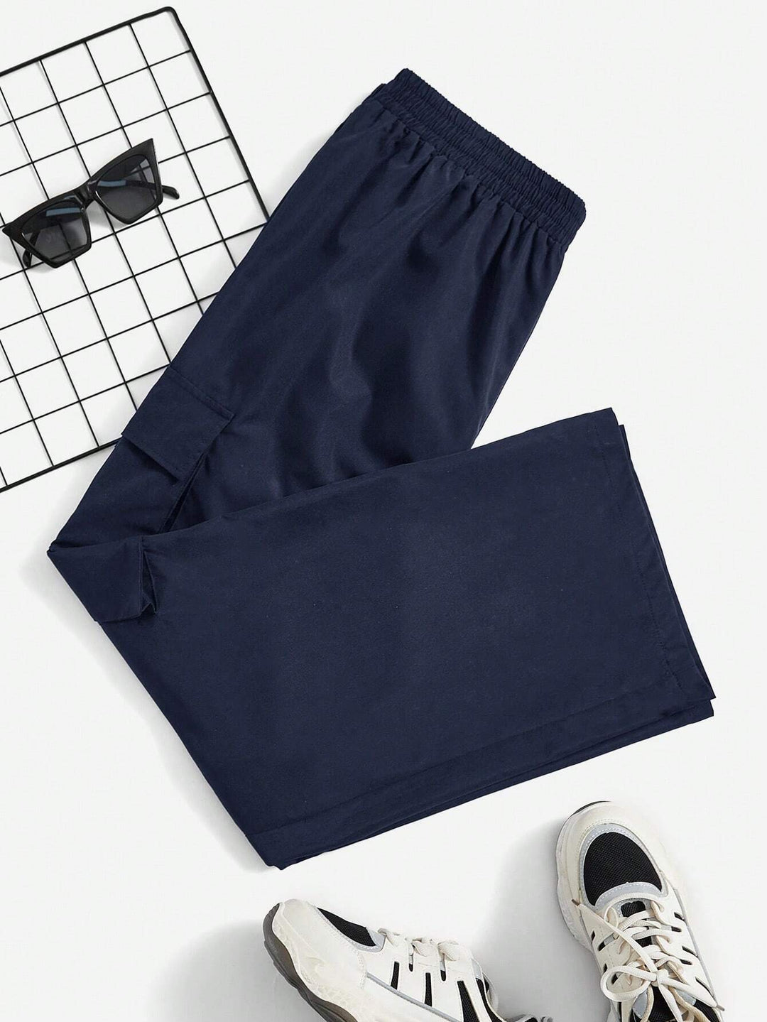 Side Cargo Pants With Flap Pockets