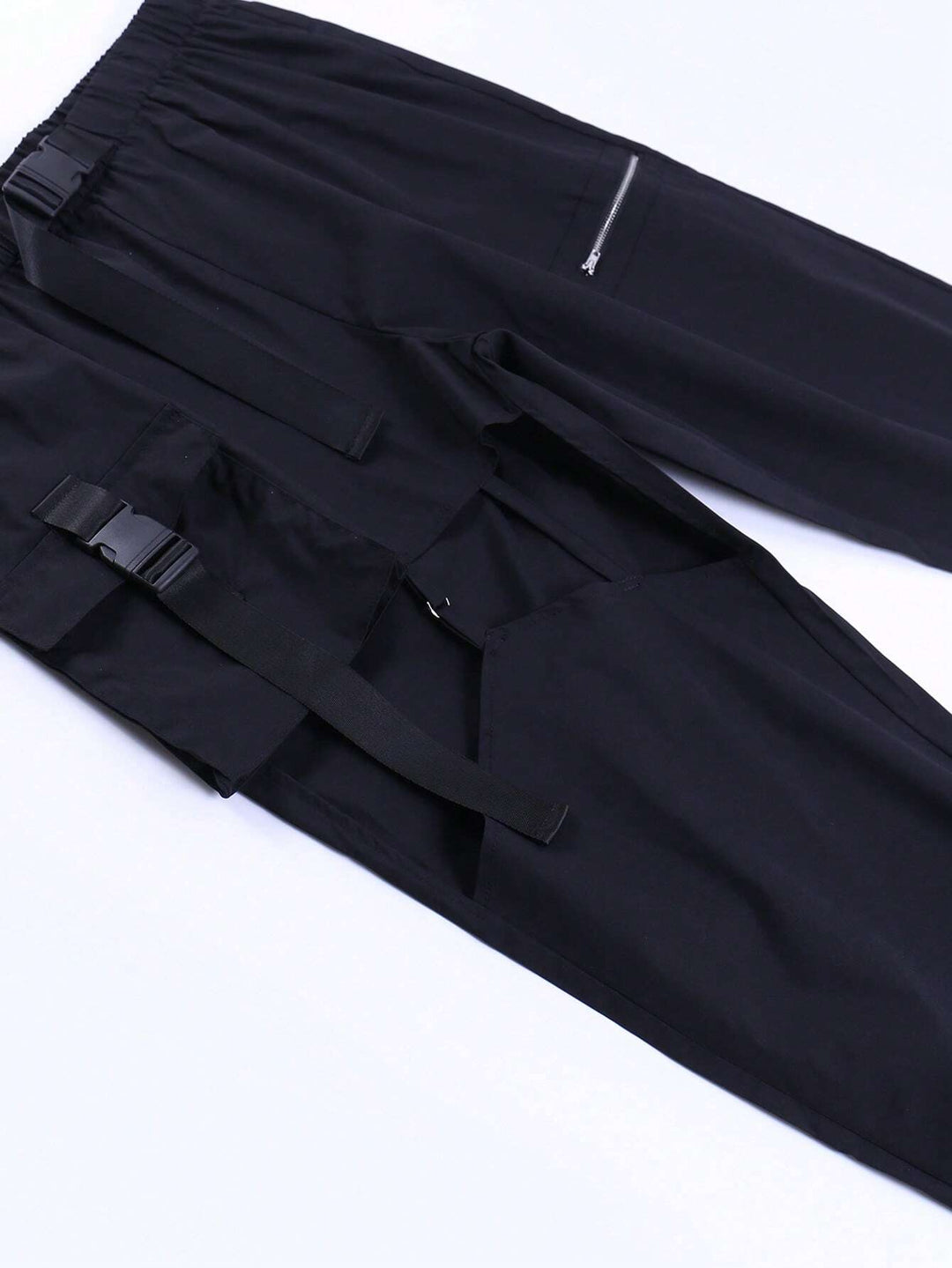 Flap Pocket Buckle Pants