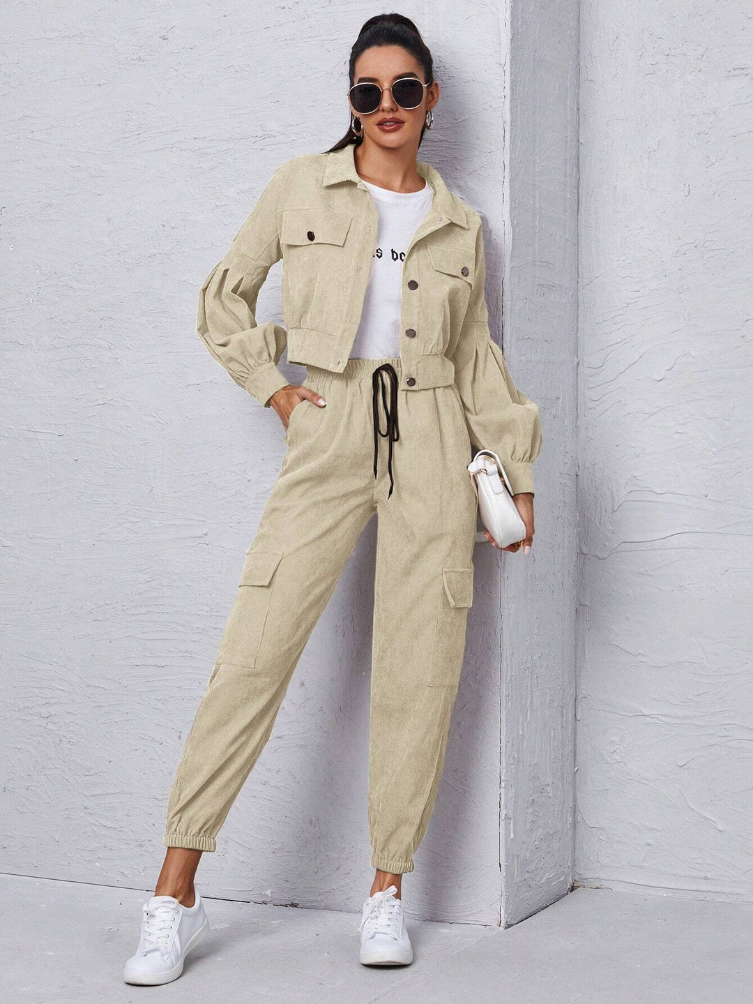 Long Sleeve Jacket With Cargo Pants