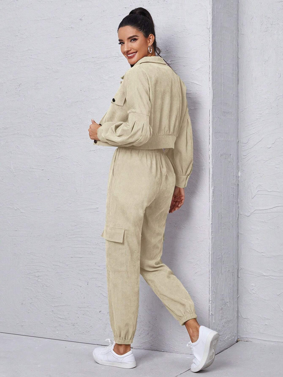 Long Sleeve Jacket With Cargo Pants