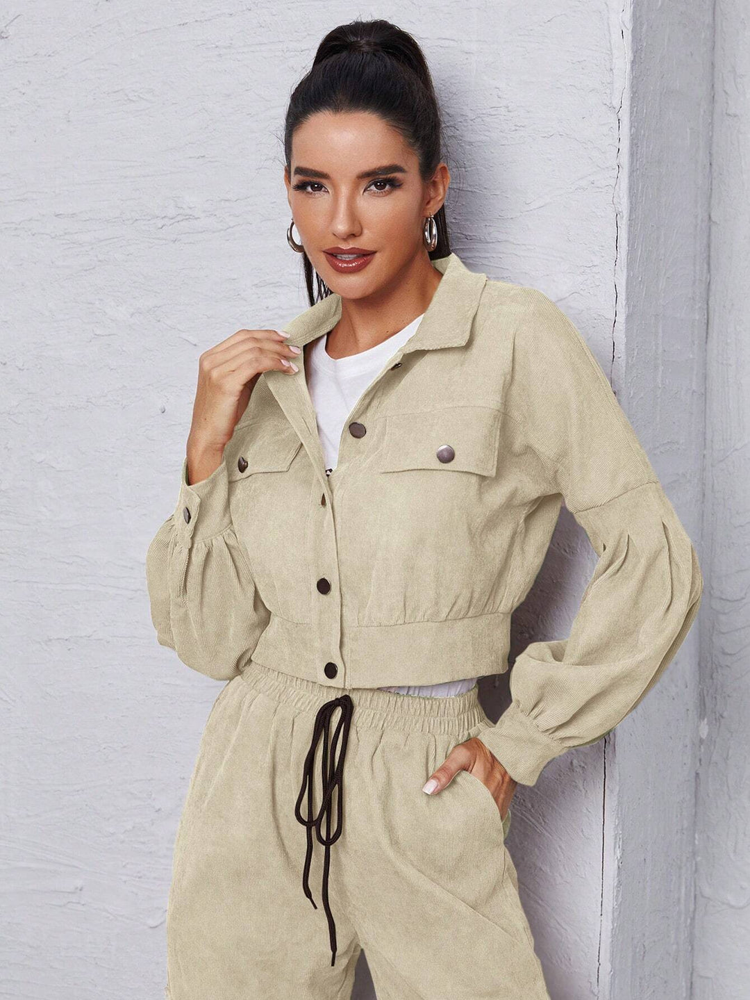 Long Sleeve Jacket With Cargo Pants