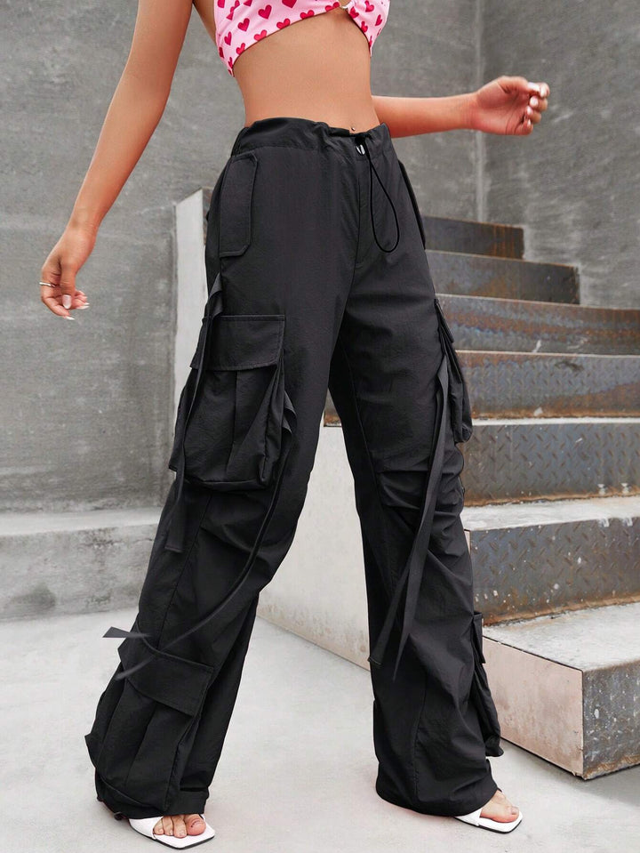 Flap Pocket Side Cargo Pants