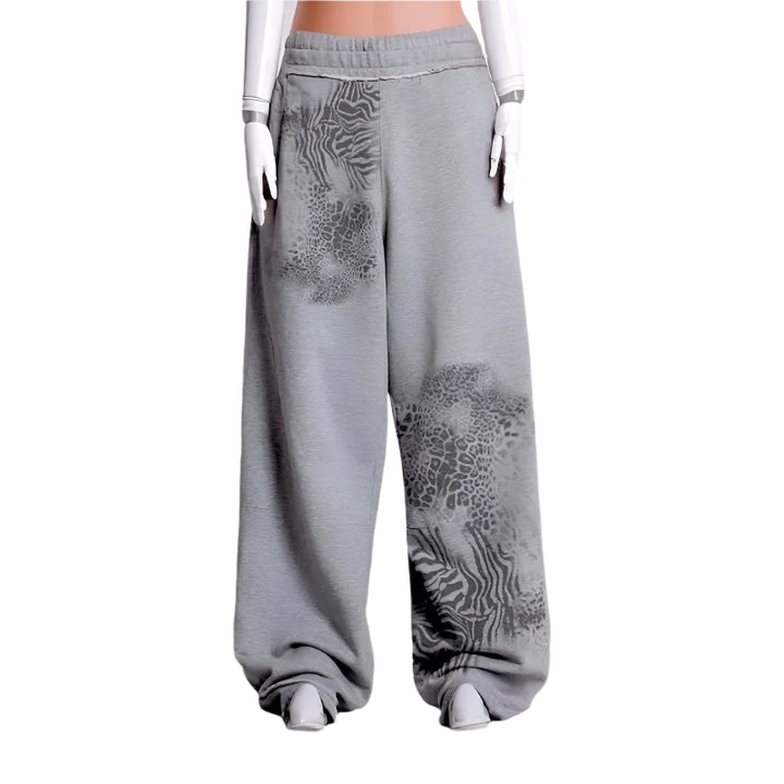 Cheetah Print Heavyweight Loose Fit Sweatpants