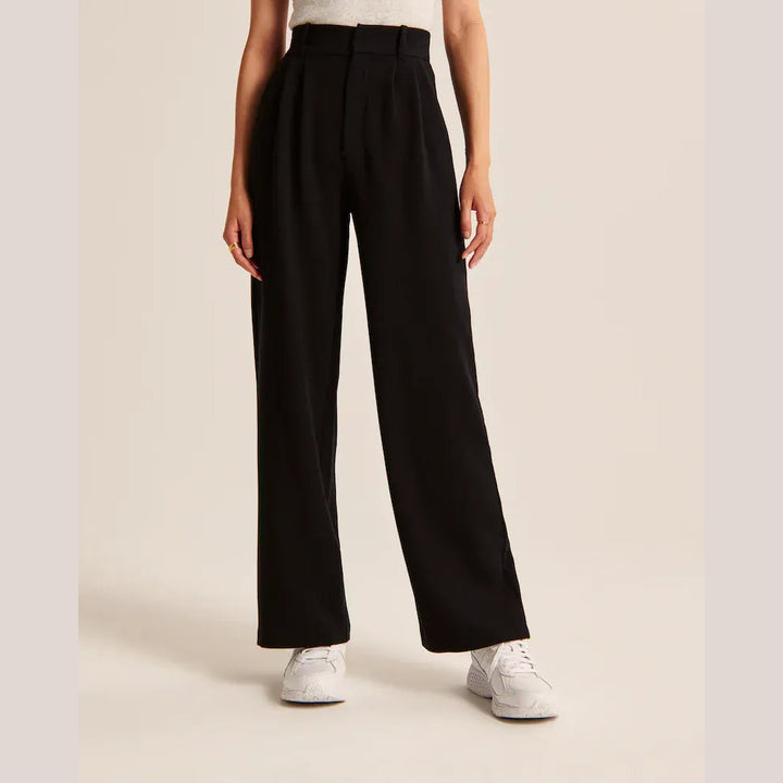 High Waist Tailored Wide Leg Pants